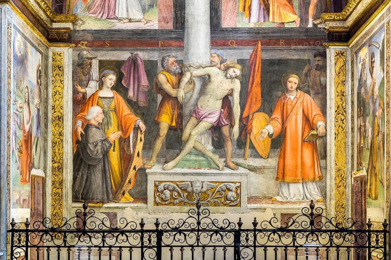 Jesus at the Hostage Column between Saint and Founder