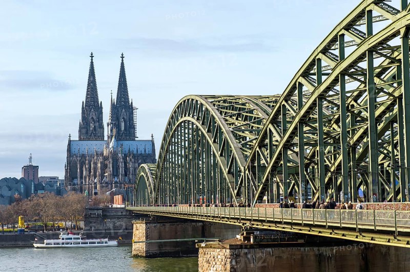 Cologne Cathedral and Hohenzollern bridge