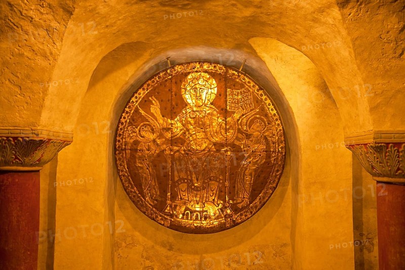 Maiestas Domini copper plate in the crypt of the Constance Cathedral
