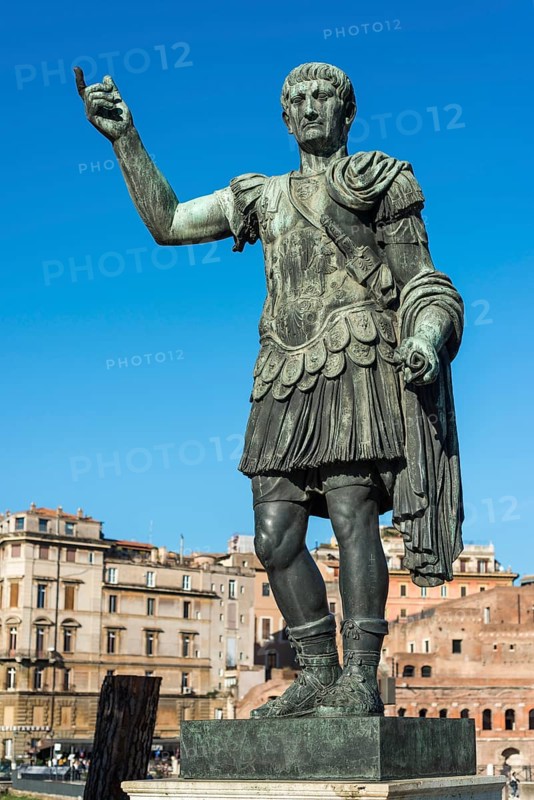 Bronze statue of Roman Emperor Trajan