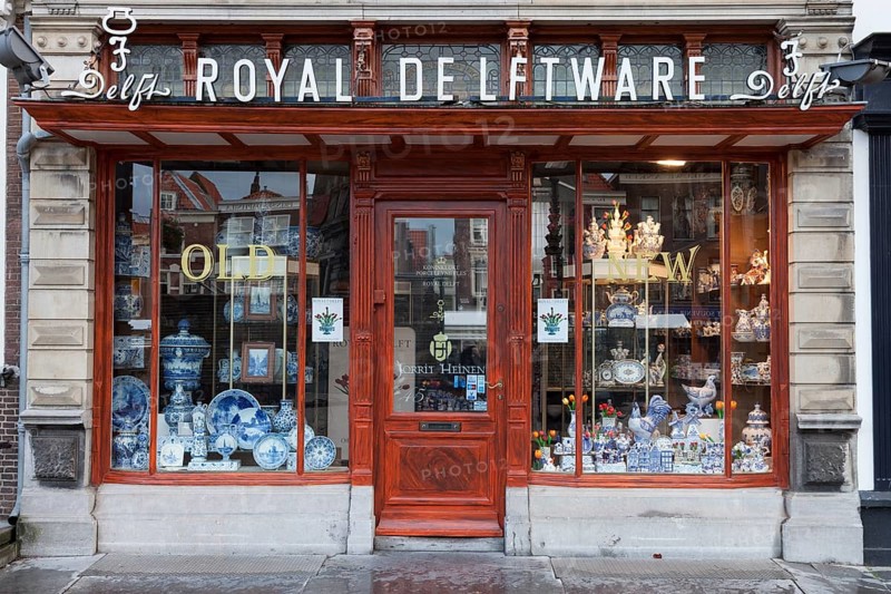 Shop selling Delft porcelain