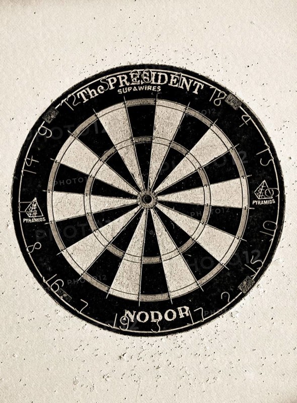 Old dart board