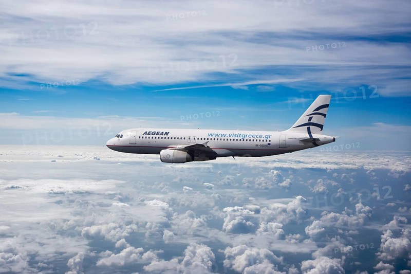 SX-DGD Aegean Airlines Airbus A320-232 in flight