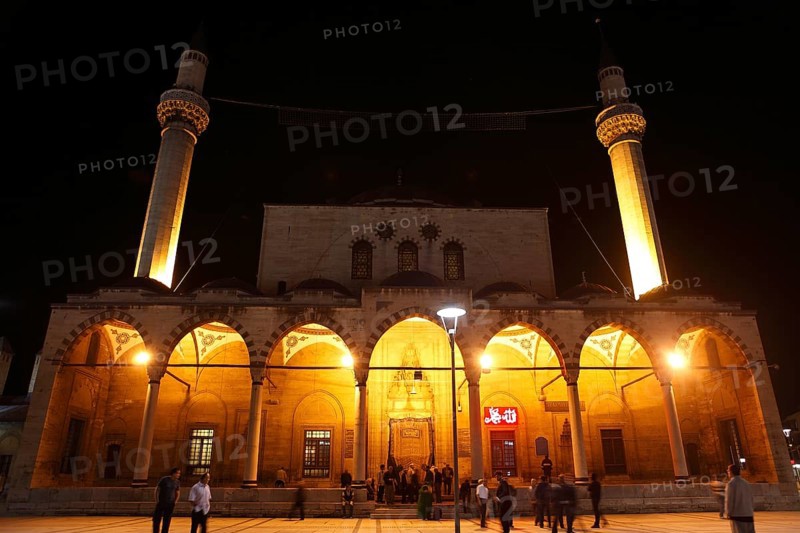 Selimye Mosque at night