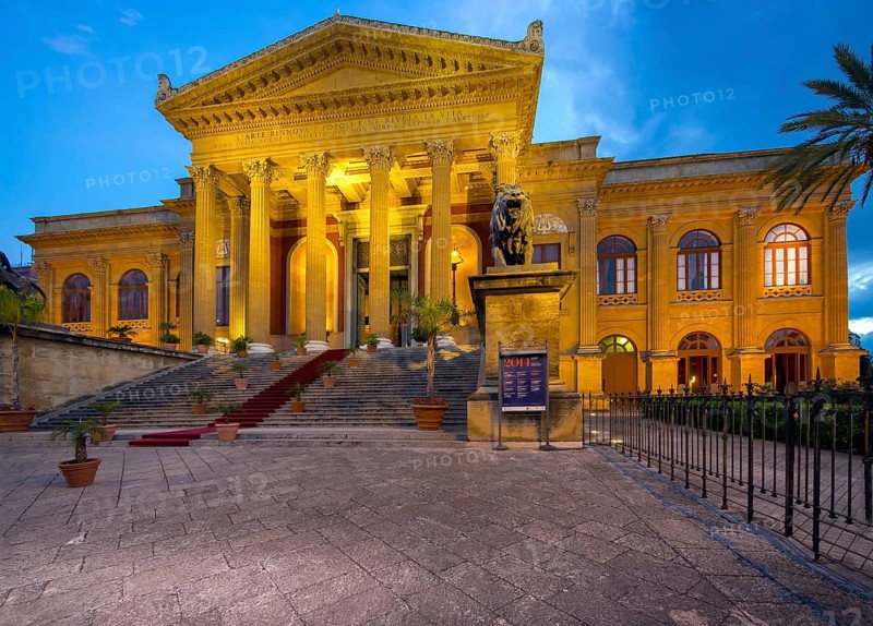Teatro Massimo at dusk