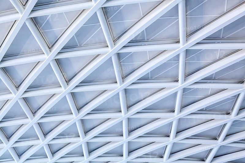 Modern roof construction by John Mc Aslan at King's Cross Station