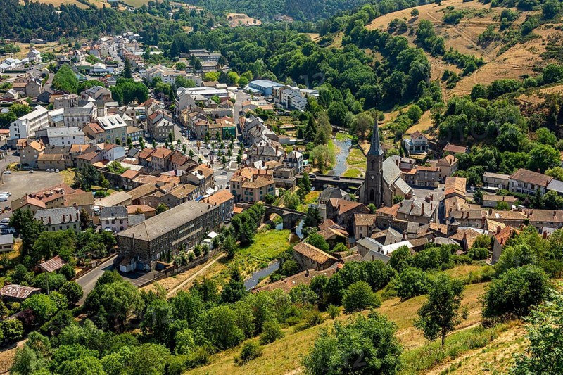 The low city of Saint Flour