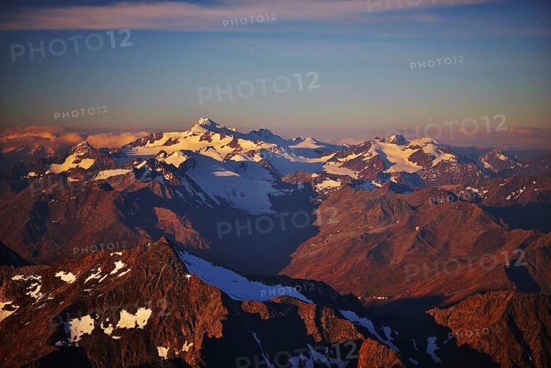 Mt Wildspitze and its glaciers
