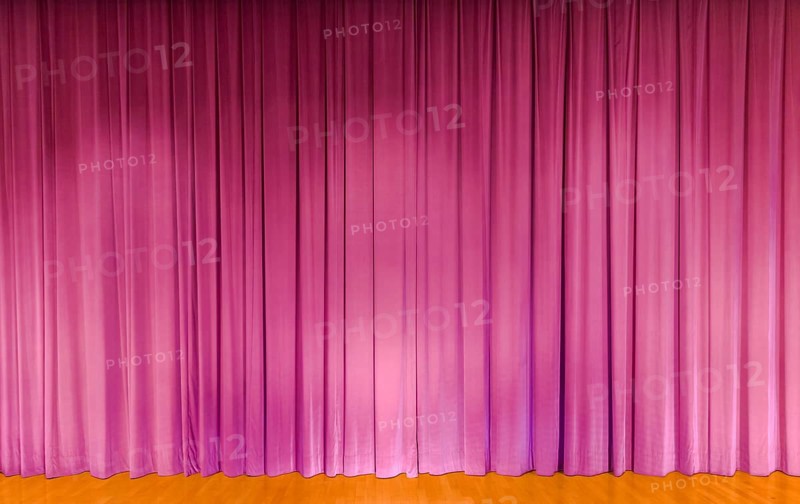 A curtain in purple