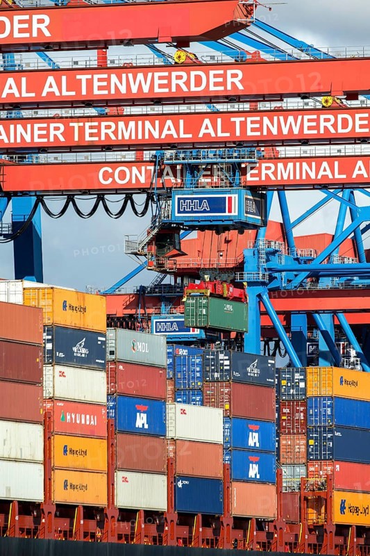 Altenwerder container terminal in the Port of Hamburg