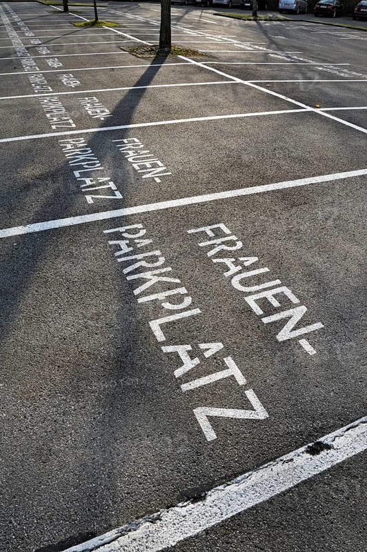 Parking spaces reserved for women