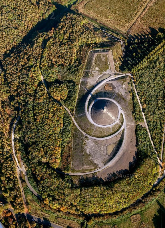 Aerial view of the Stairway to Heaven landscape art by Herman Prigann