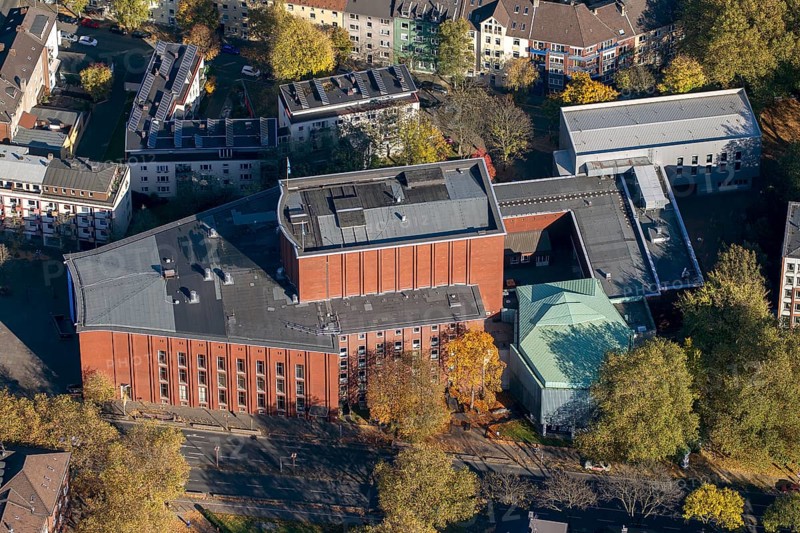Aerial view of Schauspielhaus Bochum theatre