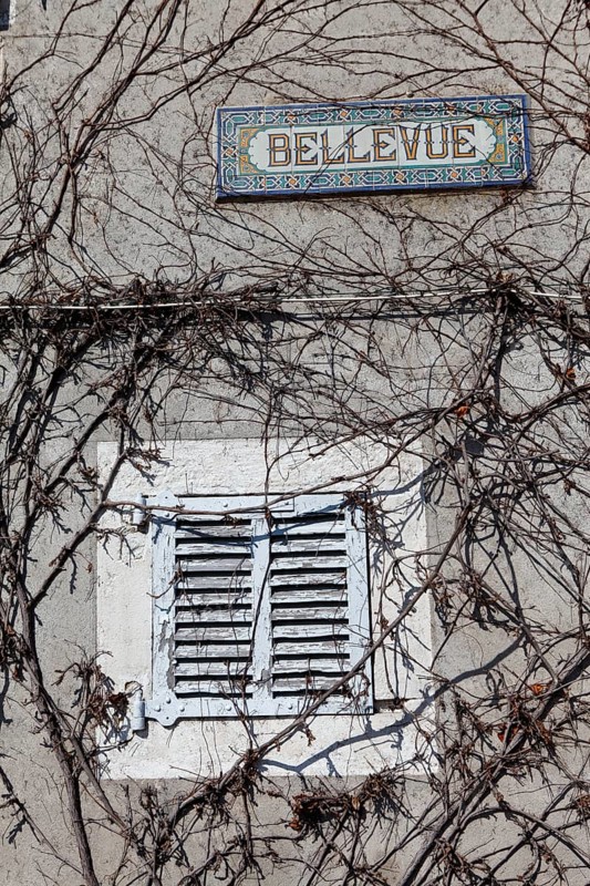 Window with closed shutters