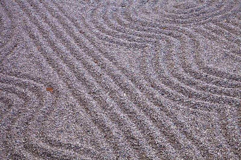 Zen garden at Japanese gardens in Larvotto