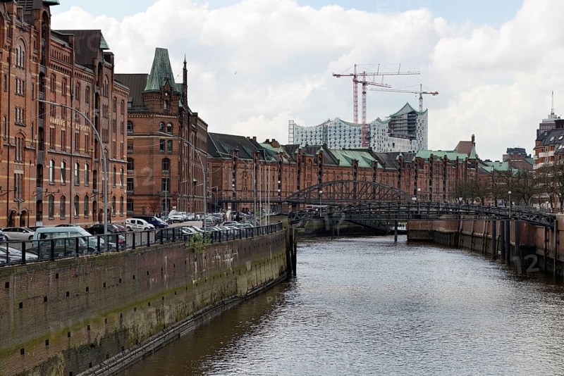 Warehouse buildings at Zollkanal canal