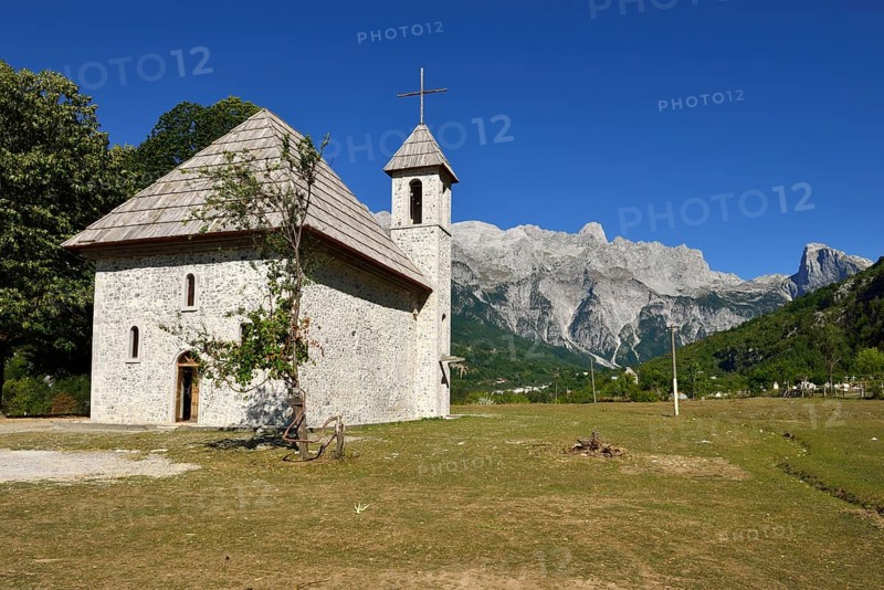 Historic Catholic church in Theth National Park
