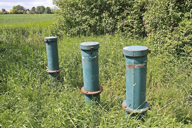 Groundwater observation tubes in valley fen