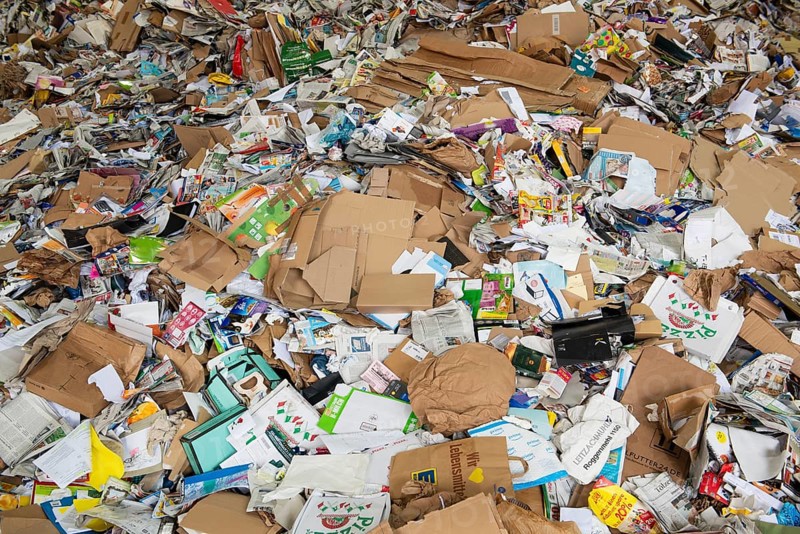 Cardboard and waste paper
