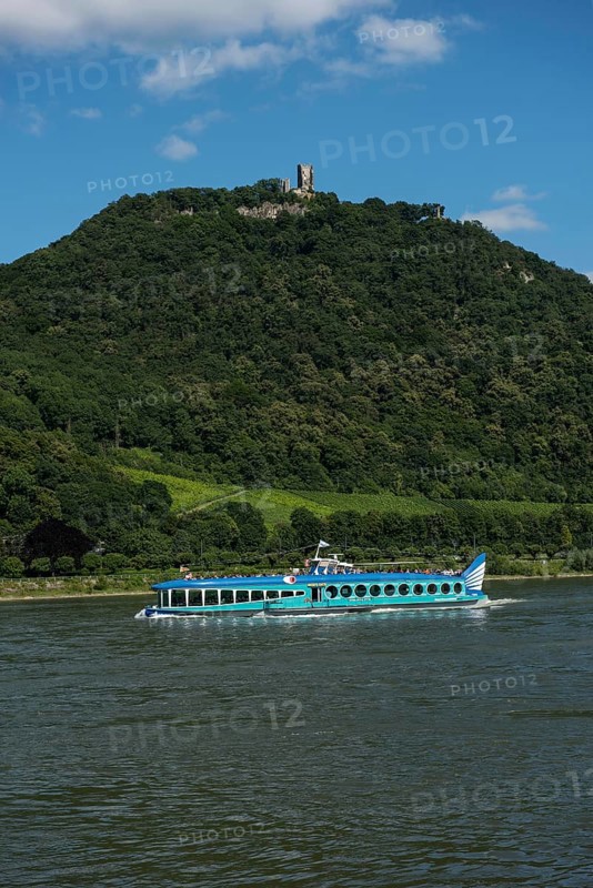 Passenger ship 'Moby Dick' travelling on the Rhine