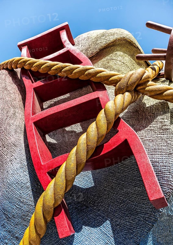 Ladder and cable of an artwork