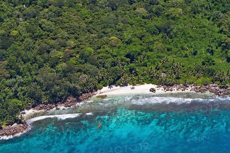 South coast and beach of Anse Petite Marie-Louise