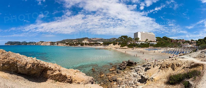 Bay with hotels on the Costa de la Calma