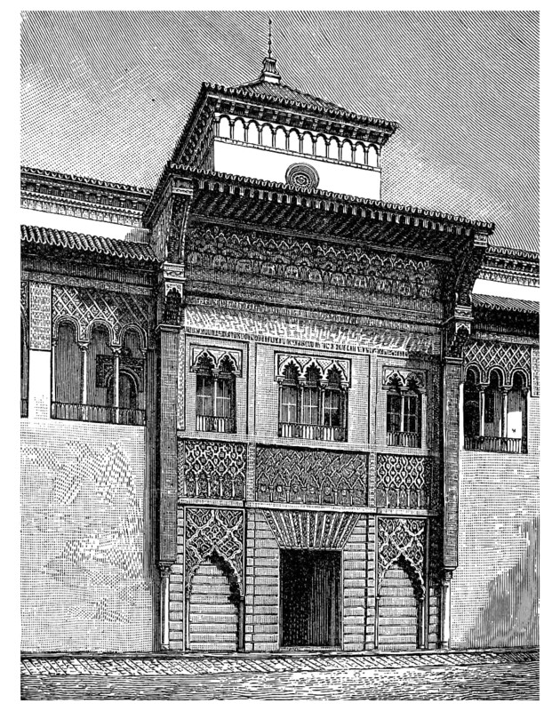 Main gate of the Alcazar of Seville