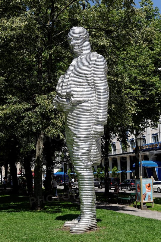 Aluminum statue of Maximilian von Montgelas