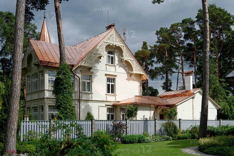 Villa with a copper roof