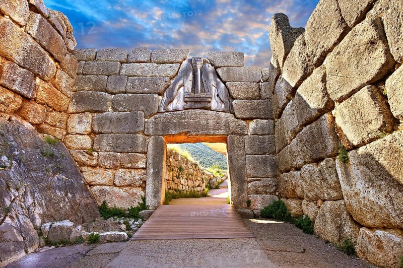 Mycenae Lion Gate and citadel walls