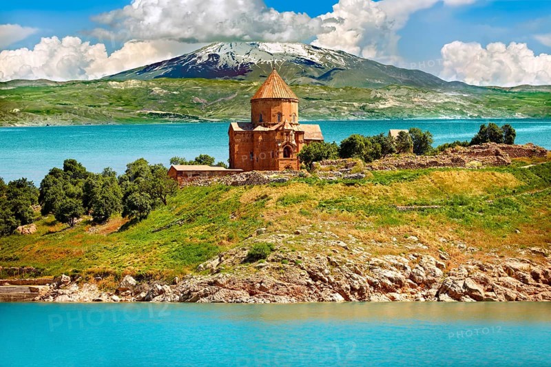 10th century Armenian Orthodox Cathedral of the Holy Cross on Akdamar Island