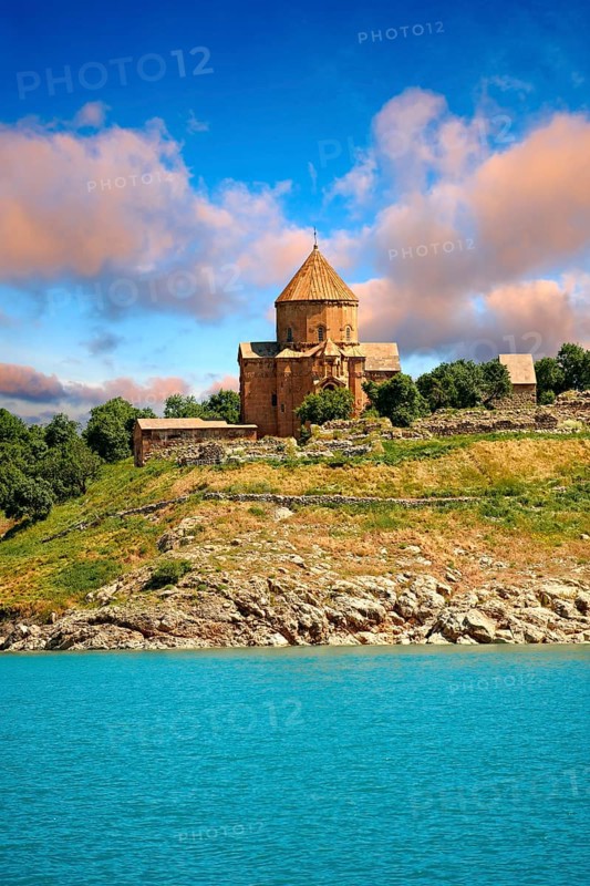10th century Armenian Orthodox Cathedral of the Holy Cross on Akdamar Island