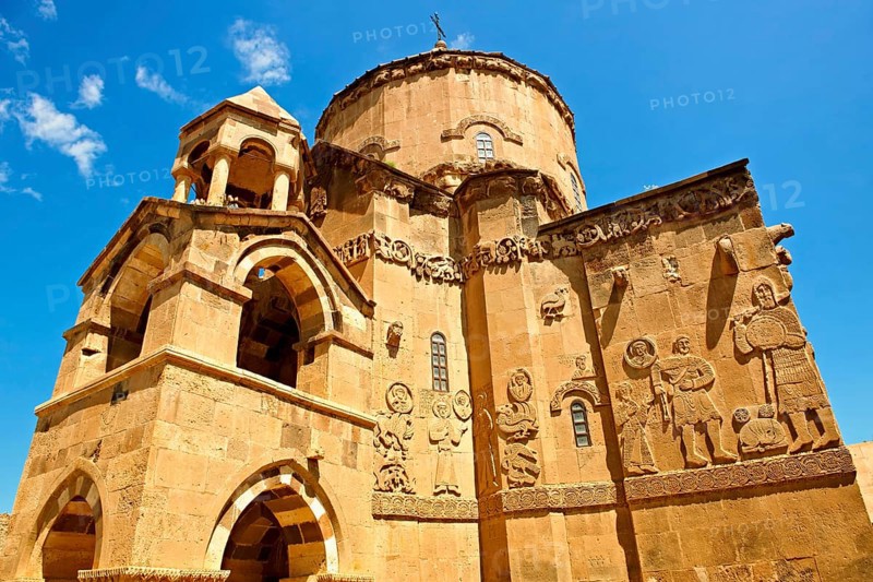 10th century Armenian Orthodox Cathedral of the Holy Cross on Akdamar Island