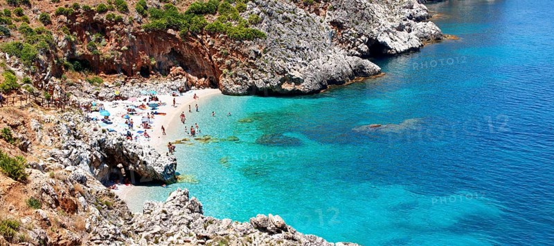 Cove beach at Riserva Naturale dello Zingaro