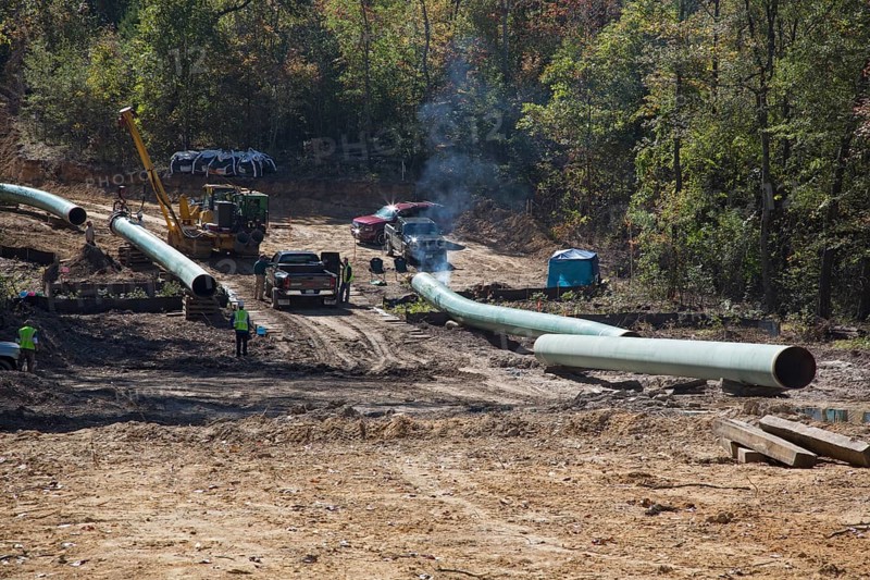 Construction of the southern portion of the Keystone XL pipeline