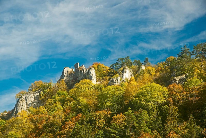 Hohengerhausen castle ruin or Rusenschloss castle ruin
