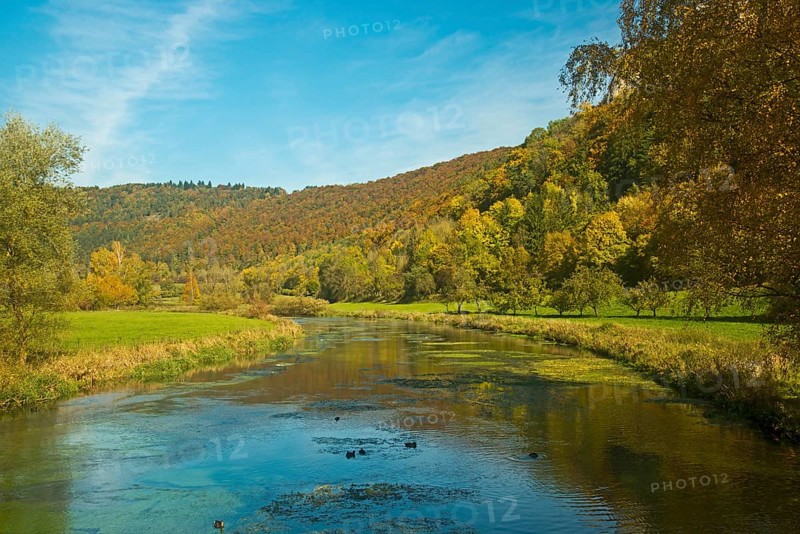 Blautal valley and the Blau river