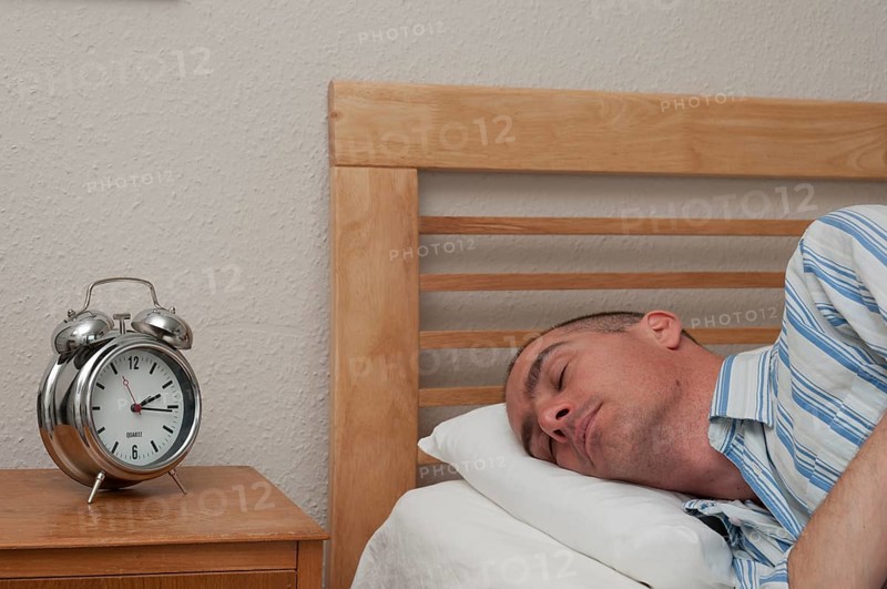 Man having a nap during the afternoon