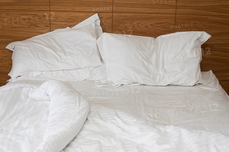 Bed which has been slept in