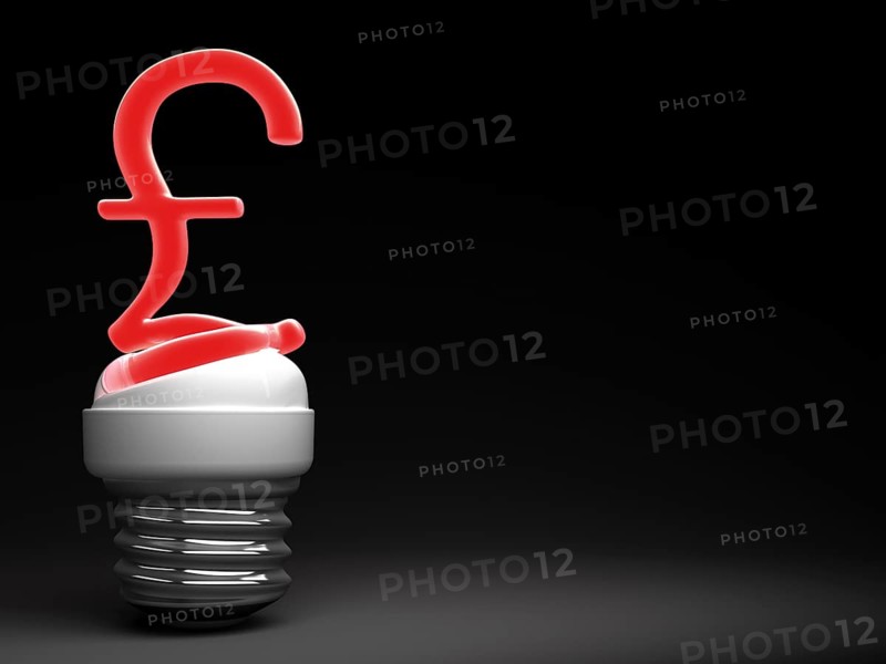 Energy-saving bulb with a pound sign