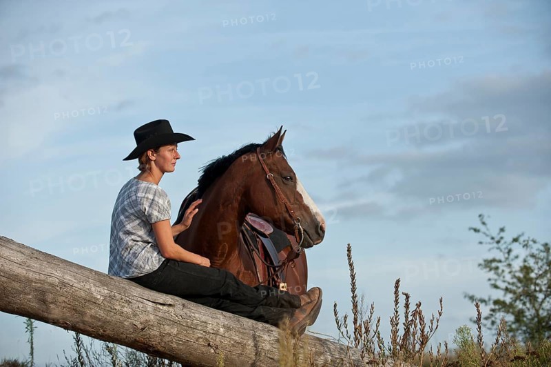 Woman with a Quarter Horse