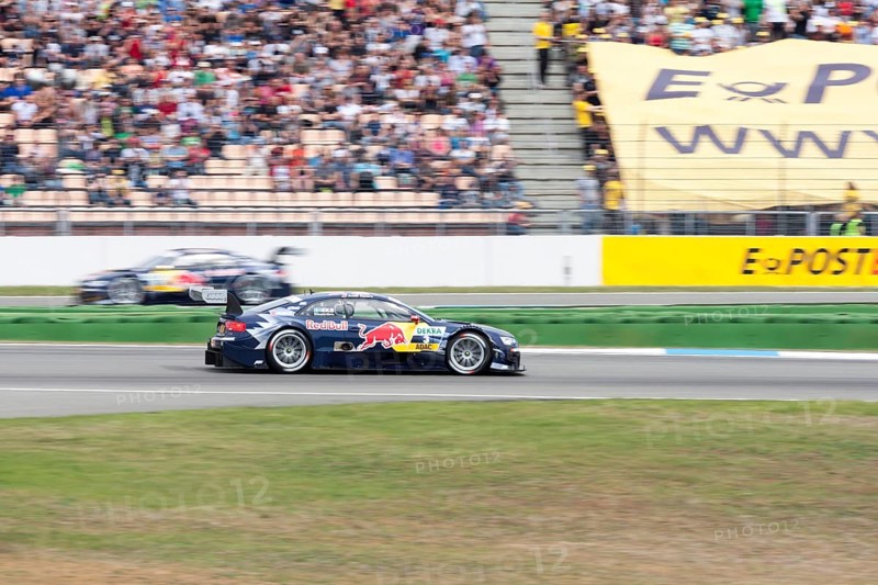 DTM race car of Mattias Ekstroem at the Hockenheimring race track