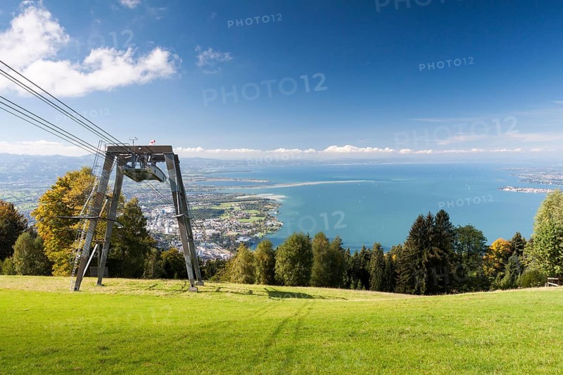 Lake Constance seen from the summit of Mt. Pfänder