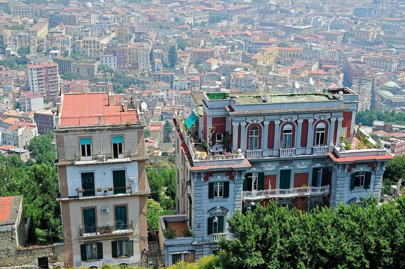 View from the Vomero district across the city of Naples