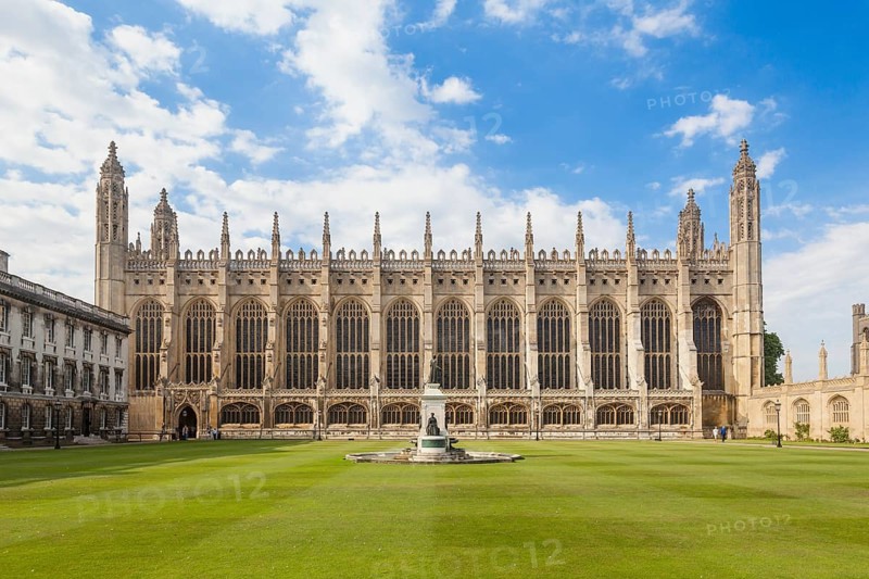 King's College chapel as seen from the front court