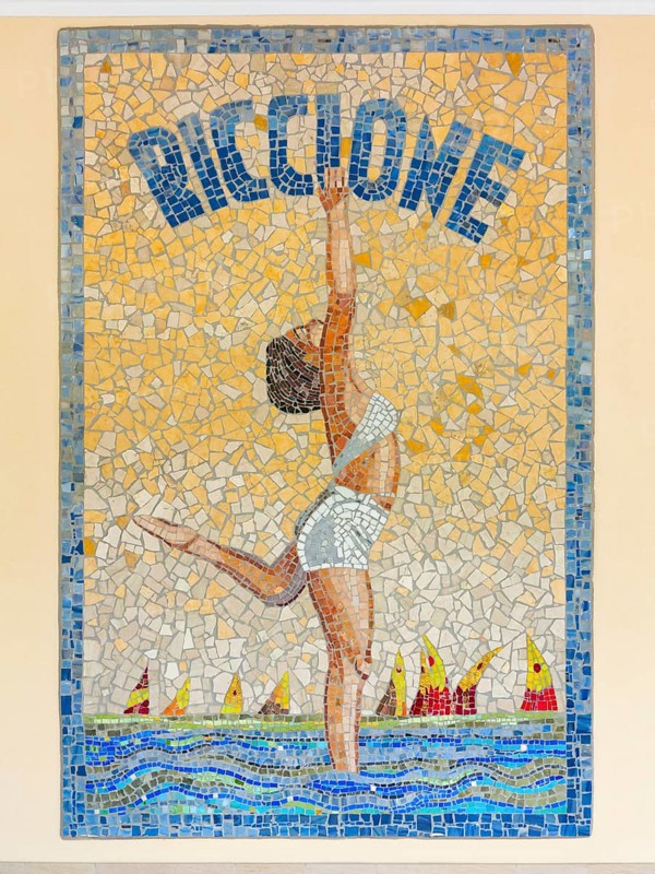 Mosaic at a hotel in Riccione