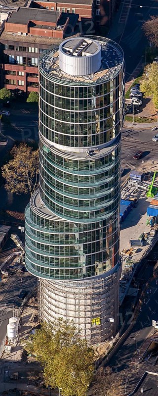 Aerial view of the Exzenterhaus building