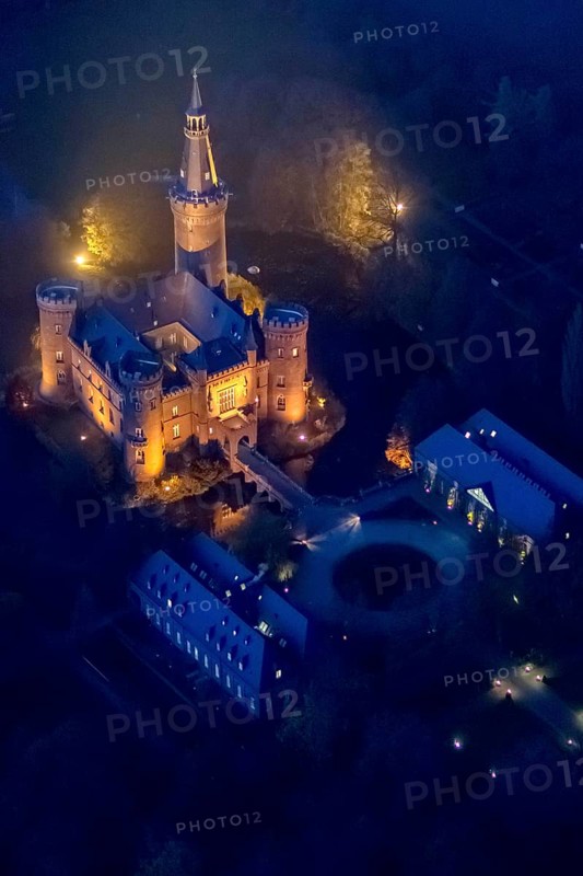 Aerial view of Moyland moated castle