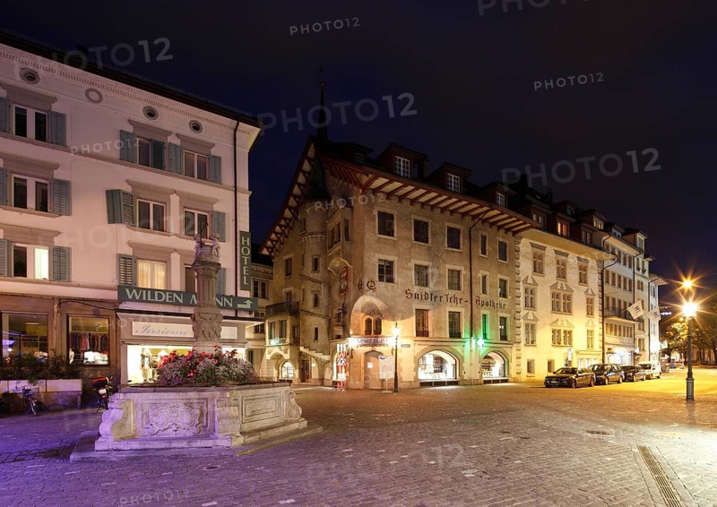 Burgerstrasse street at night